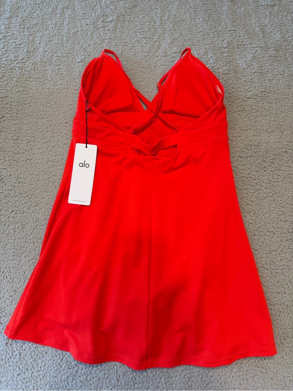 Alo Airbrush Splendor Dress Color Bright Red Size L — image 3 of 7
